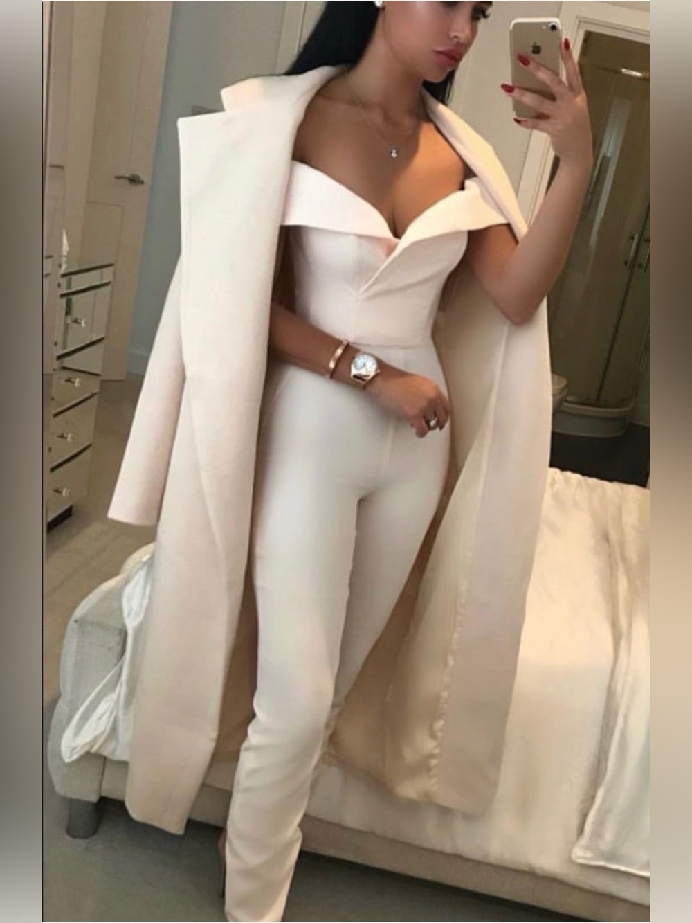 NWT House of CB Bella Off Shoulder Jumpsuit
